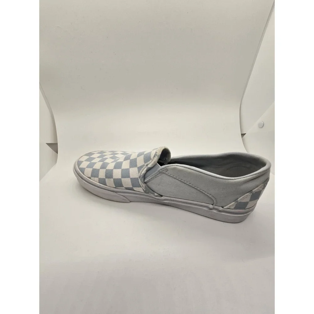 Vans Checkered Baby Blue/True White - 5.5 Mens/7  Womens dc7‎ 721356